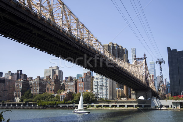 Pod New York City SUA vedere constructii urban Imagine de stoc © boggy