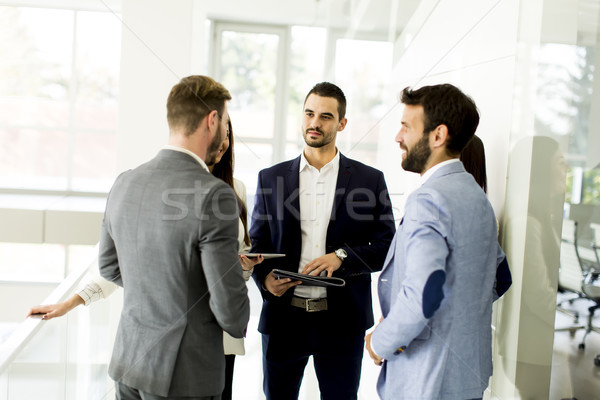 Business partners analyze the business results Stock photo © boggy