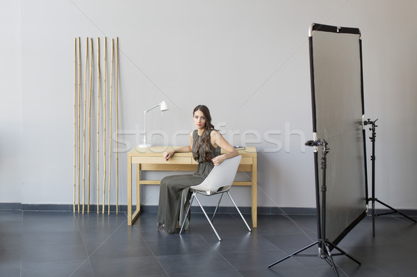 Young woman in the room Stock photo © boggy
