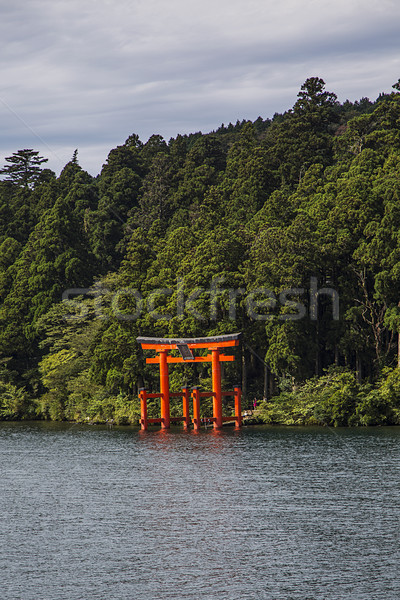 Hakone, lake Ashi Stock photo © boggy