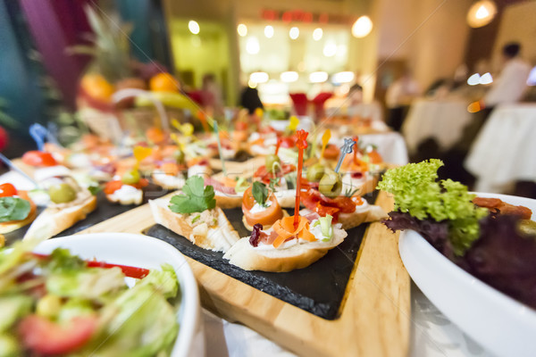 Decorado catering banquete tabela diferente comida Foto stock © boggy