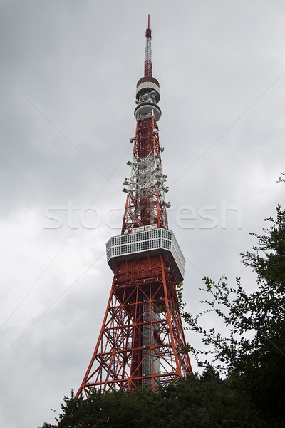Tokio wieża Japonia widoku komunikacji budynku Zdjęcia stock © boggy