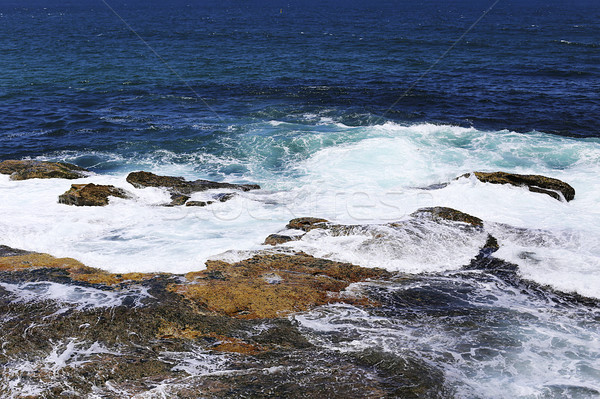 Tengerpart Ausztrália természet kék utazás hullámok Stock fotó © boggy