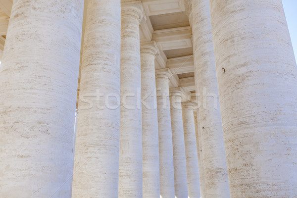 Colonnade in Piazza San Pietro (St Peter's Square) in Vatican Stock photo © boggy