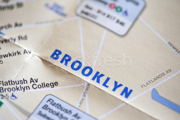 New York City map Stock photo © boggy