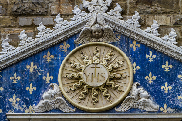 Detail of Palazzo Vecchio in Florence Stock photo © boggy