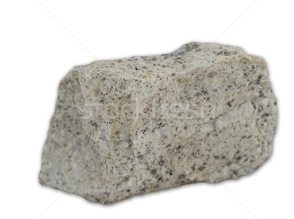 Granit rock isoliert weiß Ansicht Stein Stock foto © boggy