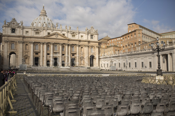 Saint Peter square in Vatican Stock photo © boggy