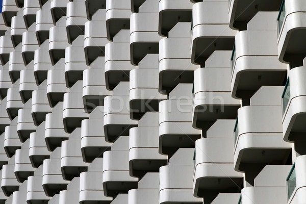 Modern építészet minta textúra építkezés háttér épületek Stock fotó © boggy