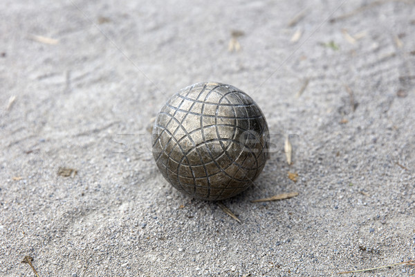 Bocce ball on the ground Stock photo © boggy