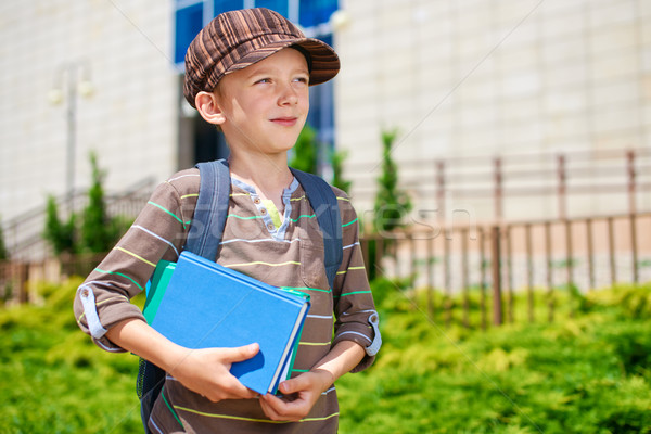 Young boy dreaming about school Stock photo © bogumil