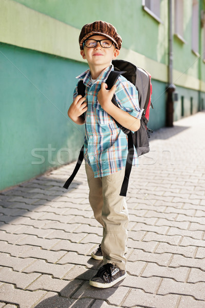 Tijd school dromerig kid voorjaar natuur Stockfoto © bogumil