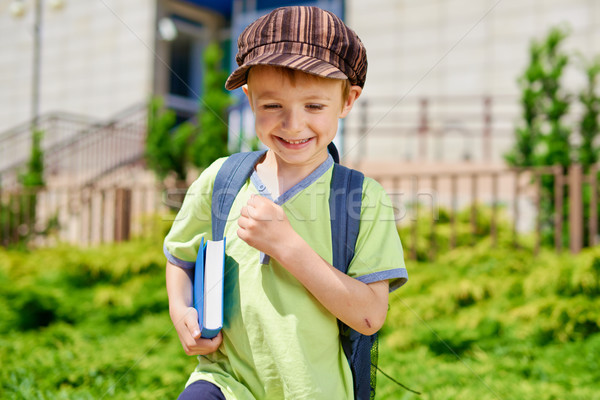 I'm going to school. Young schoolboy Stock photo © bogumil