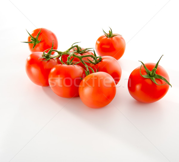 Haufen Tomaten isoliert weiß Essen Gesundheit Stock foto © bogumil