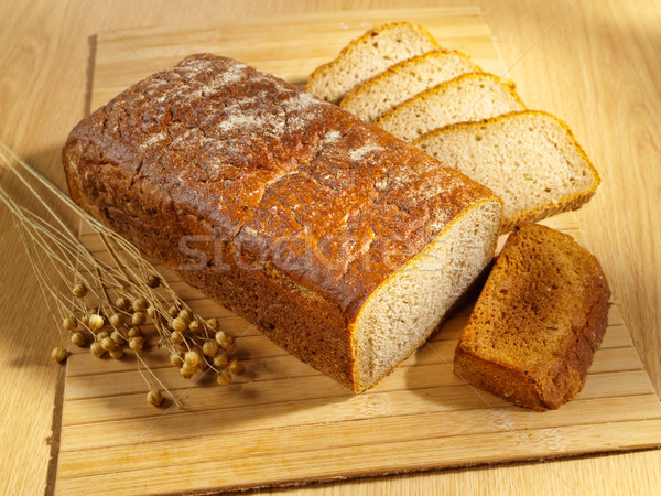 Freshly wholemeal baked bread on table Stock photo © bogumil