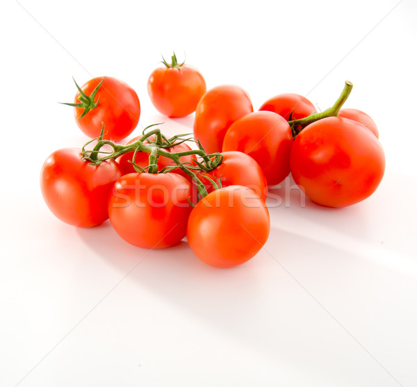 Foto d'archivio: Isolato · pomodori · bianco · alimentare · salute · cena