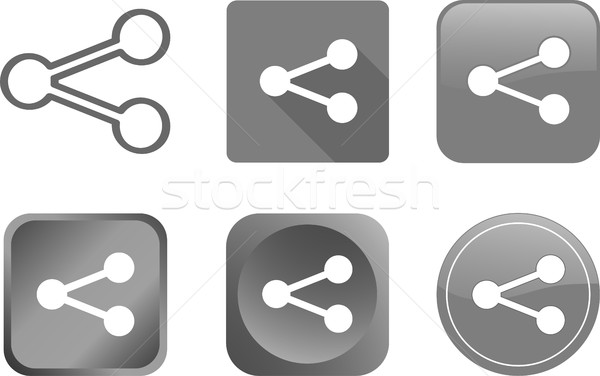 share icons and buttons Stock photo © bokica