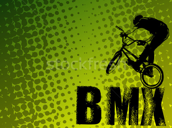 スタント サイクリスト 抽象的な テクスチャ 通り 自転車 ストックフォト © bokica