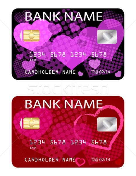 credit cards, Valentine's day theme  Stock photo © bokica