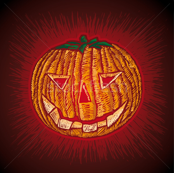 Spooky Pumpkin Stock photo © bonathos