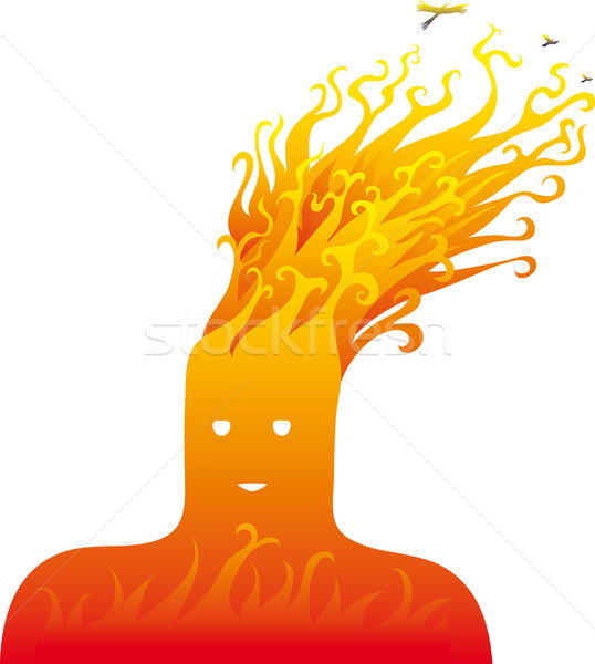 Fire head
 Stock photo © bonathos