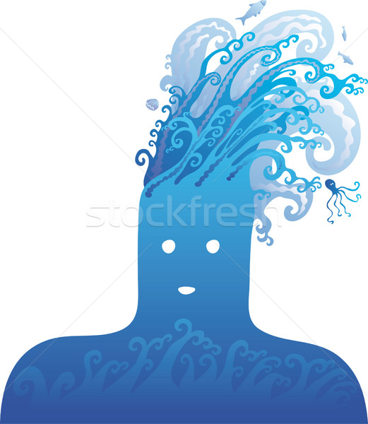 Blue head
 Stock photo © bonathos