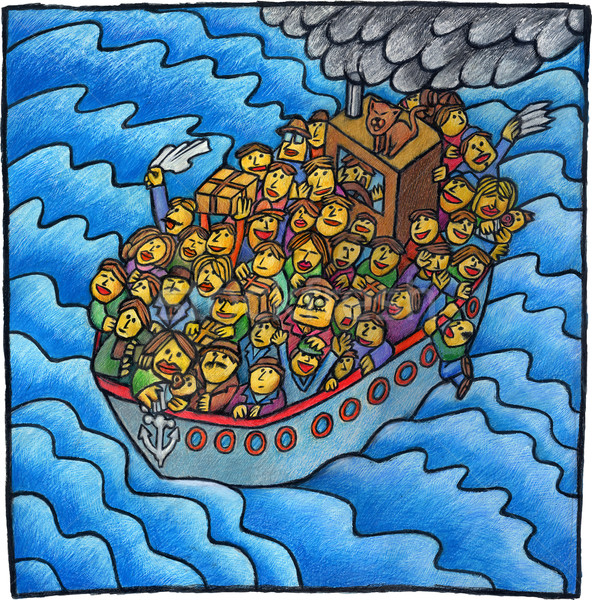 Boat people	
 Stock photo © bonathos