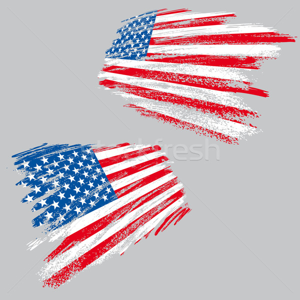 Grunge usa flag Stock photo © bonathos