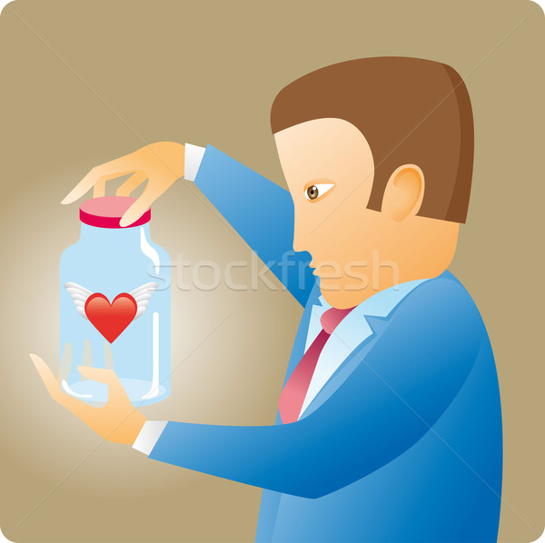 Heart in a bottle

 Stock photo © bonathos