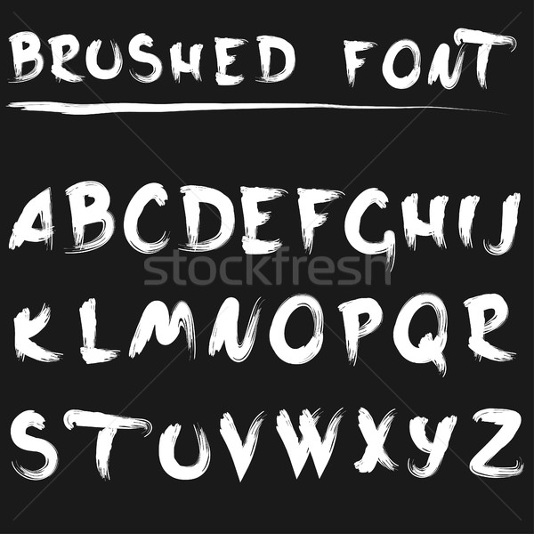 Brushed font white Stock photo © BoogieMan