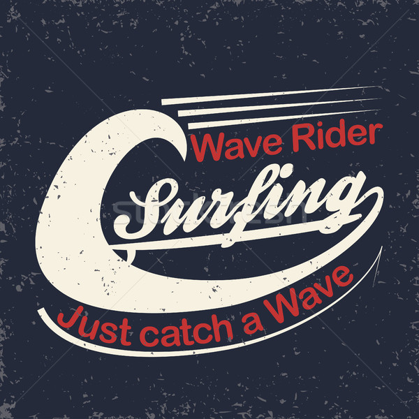 Surfers tshirt stampa grunge surf graphic design Foto d'archivio © BoogieMan