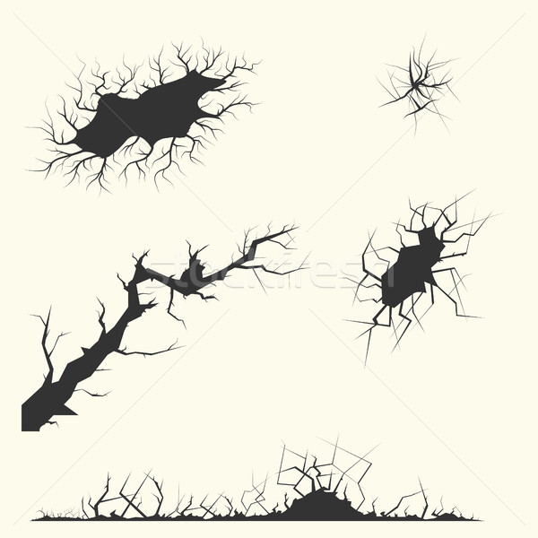 different cracks Set Stock photo © BoogieMan