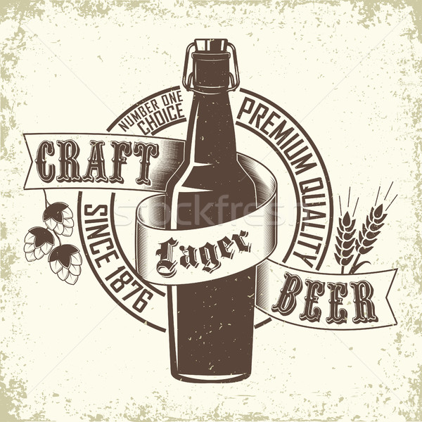 Brewery logo design Stock photo © BoogieMan