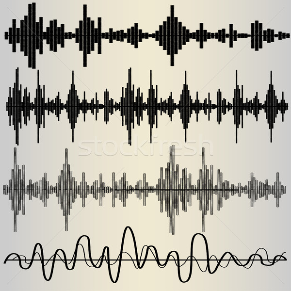 Sound Waves set Stock photo © BoogieMan