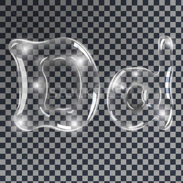Bubbels brieven zacht onderwater zeepbellen vorm Stockfoto © BoogieMan
