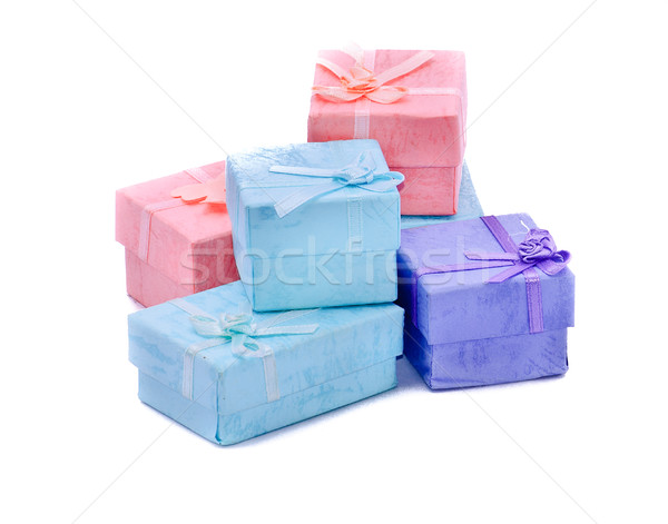 Faible coffrets cadeaux bijoux isolé blanche amour [[stock_photo]] © Borissos