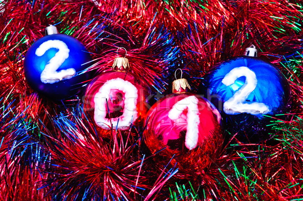 Noël décorations différent couleurs fond beauté [[stock_photo]] © Borissos
