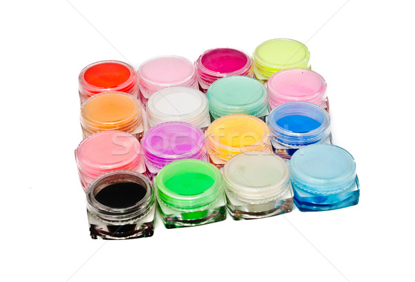 Stock photo: Lots of colorful bottles