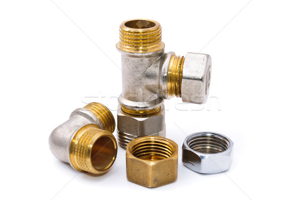 Metal plumbing fittings Stock photo © Borissos