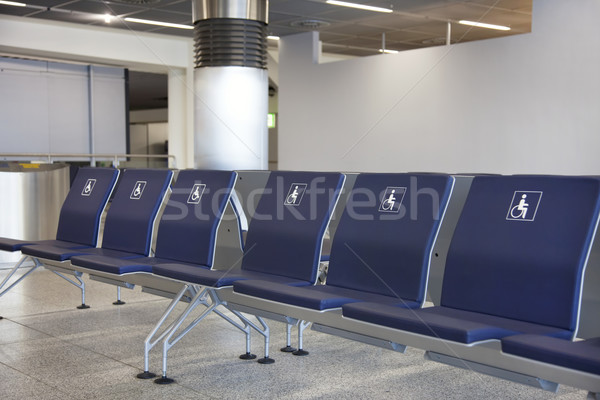Handicap dévoué chaises passagers aéroport bureau [[stock_photo]] © borna_mir
