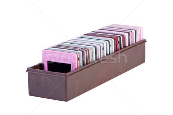 Box with slides. Stock photo © borysshevchuk
