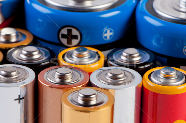 Accumulators and batteries close up. Stock photo © borysshevchuk