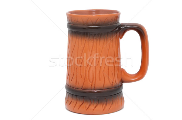 Mug for beer isolated on a white background shadow below. Stock photo © borysshevchuk