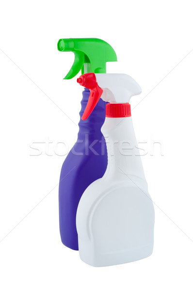 Bottles sprayer for cleaning isolated on white background. Stock photo © borysshevchuk