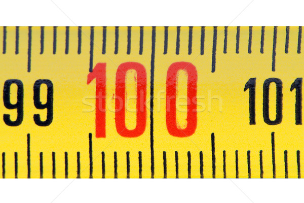 Ruler isolate on white background close-up. Stock photo © borysshevchuk