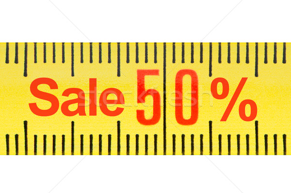 Ruler sale concept. Stock photo © borysshevchuk