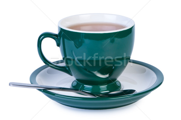 Tasse thé blanche ombre au-dessous couleur [[stock_photo]] © borysshevchuk