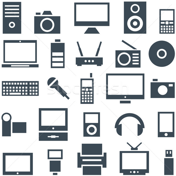 Apparecchiature informatiche elettronica design laptop Foto d'archivio © borysshevchuk