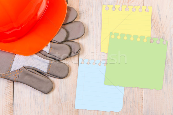 Notebook page construction concept. Stock photo © borysshevchuk