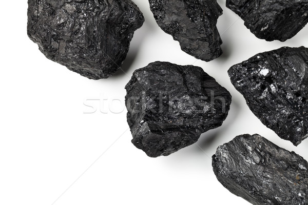 Carbón blanco espacio de la copia superior vista poder Foto stock © Bozena_Fulawka